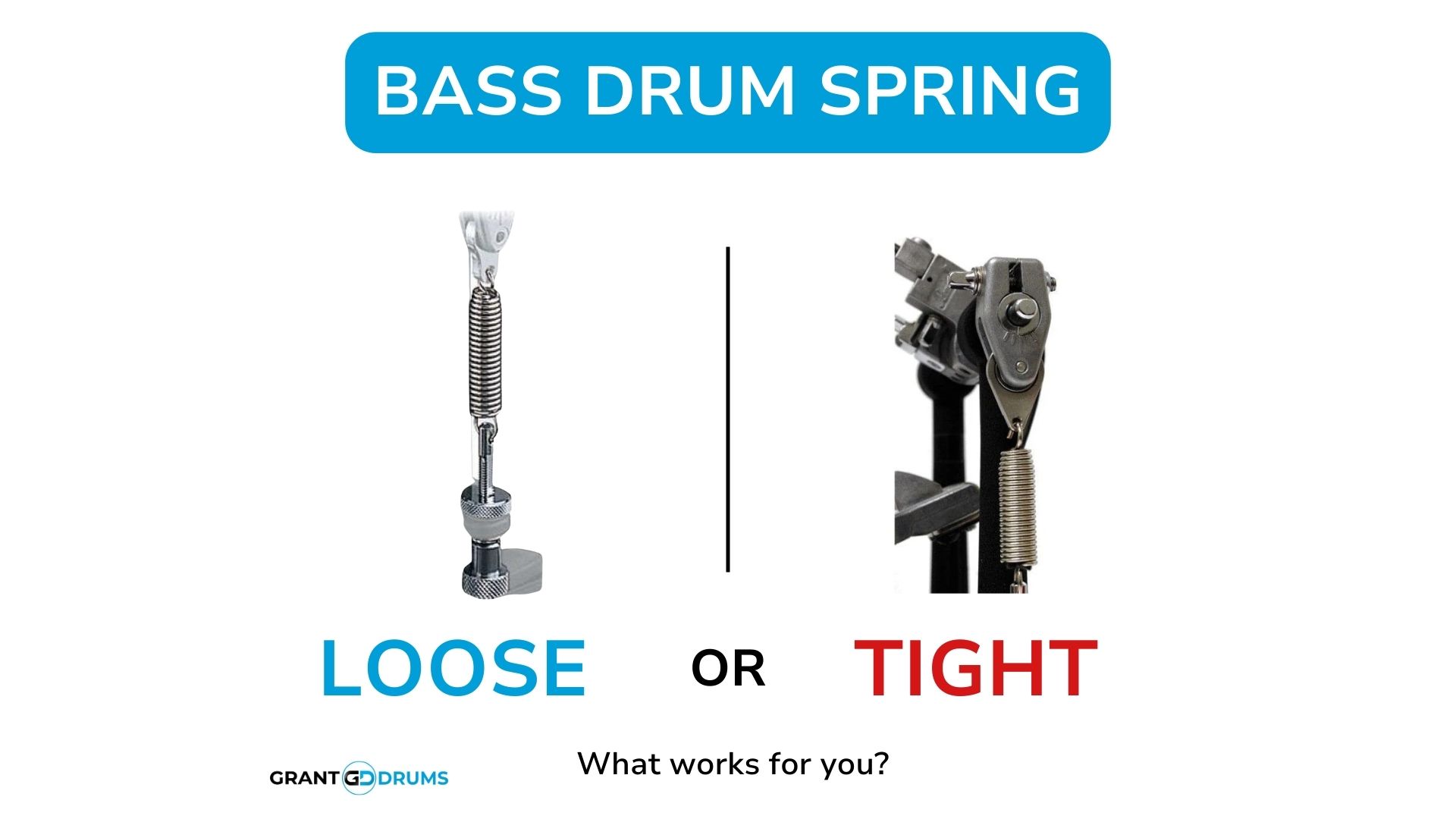 Taut Spring Finding Your Groove: Loose vs. Tight Bass Drum Spring Tension