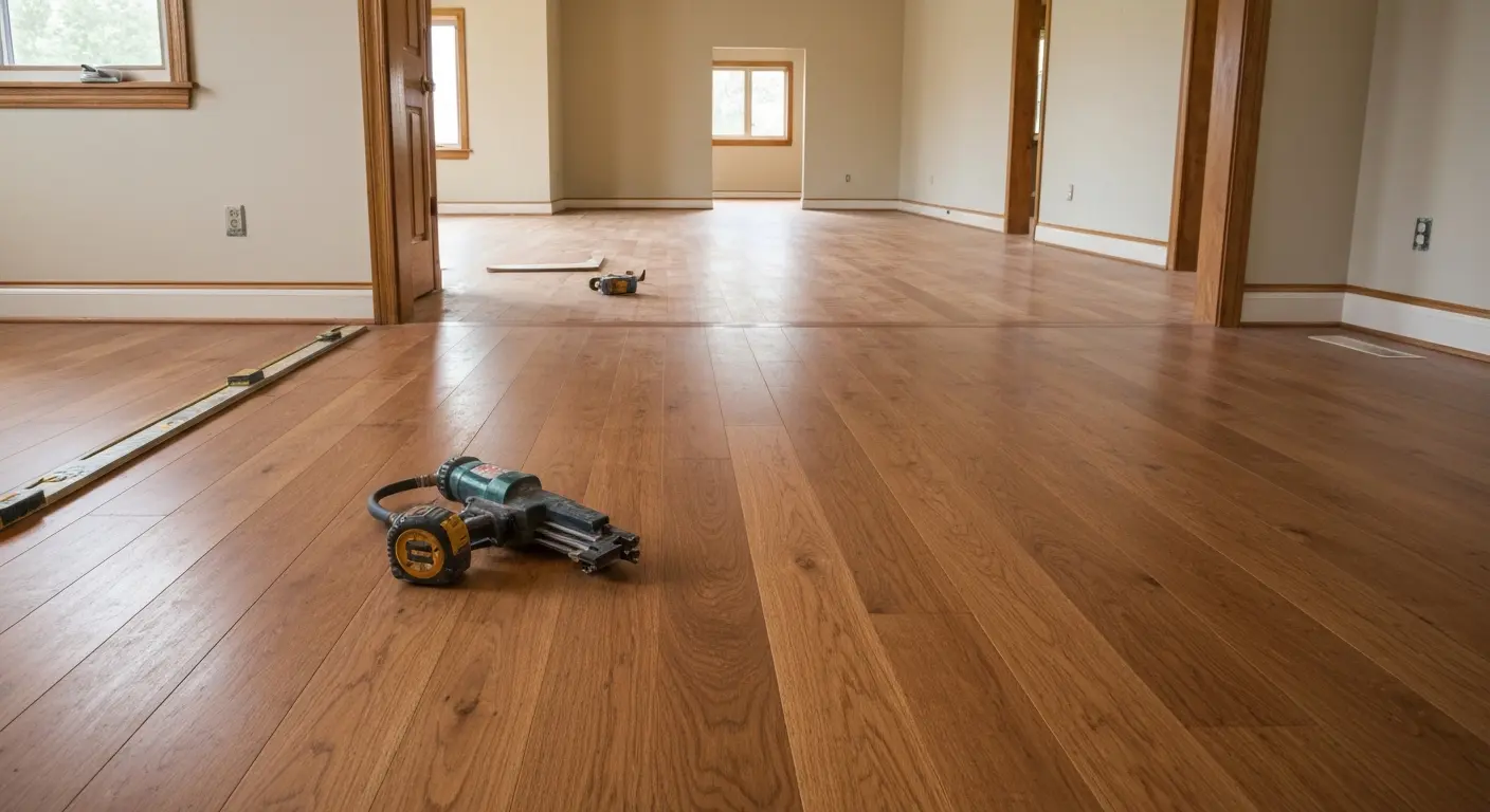 New hardwood flooring