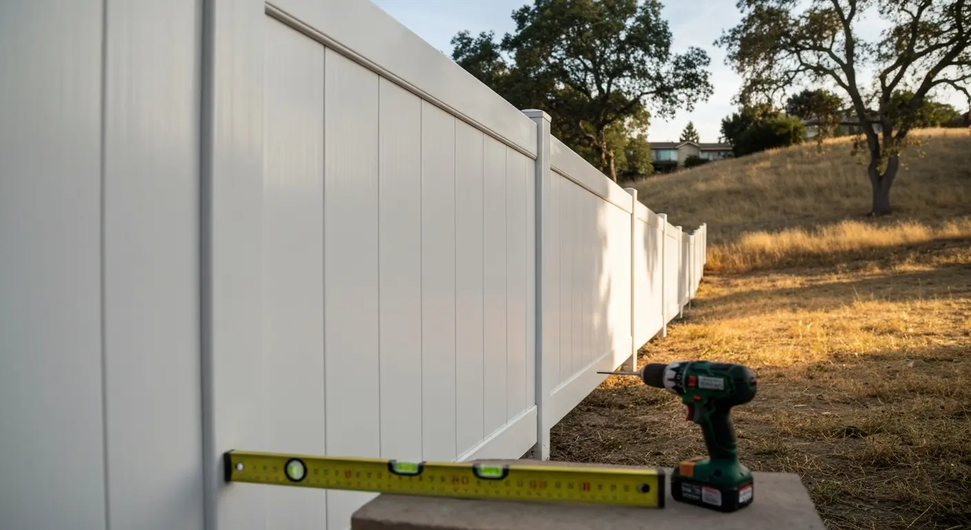 Vinyl fence panel repair