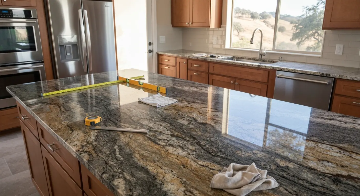 Granite countertop installation