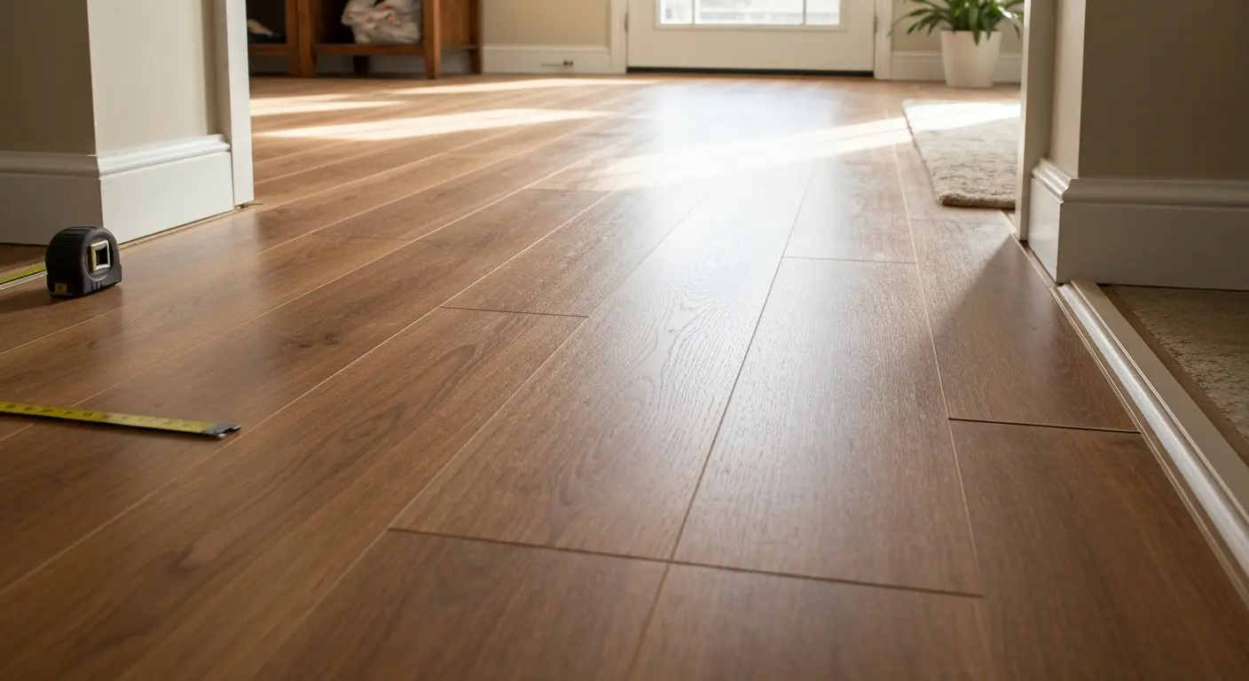 Living room laminate flooring