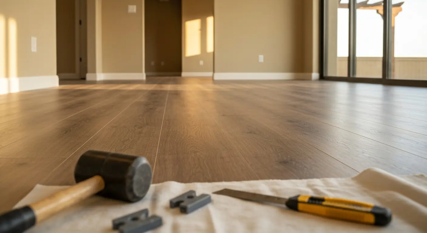Luxury vinyl plank installation