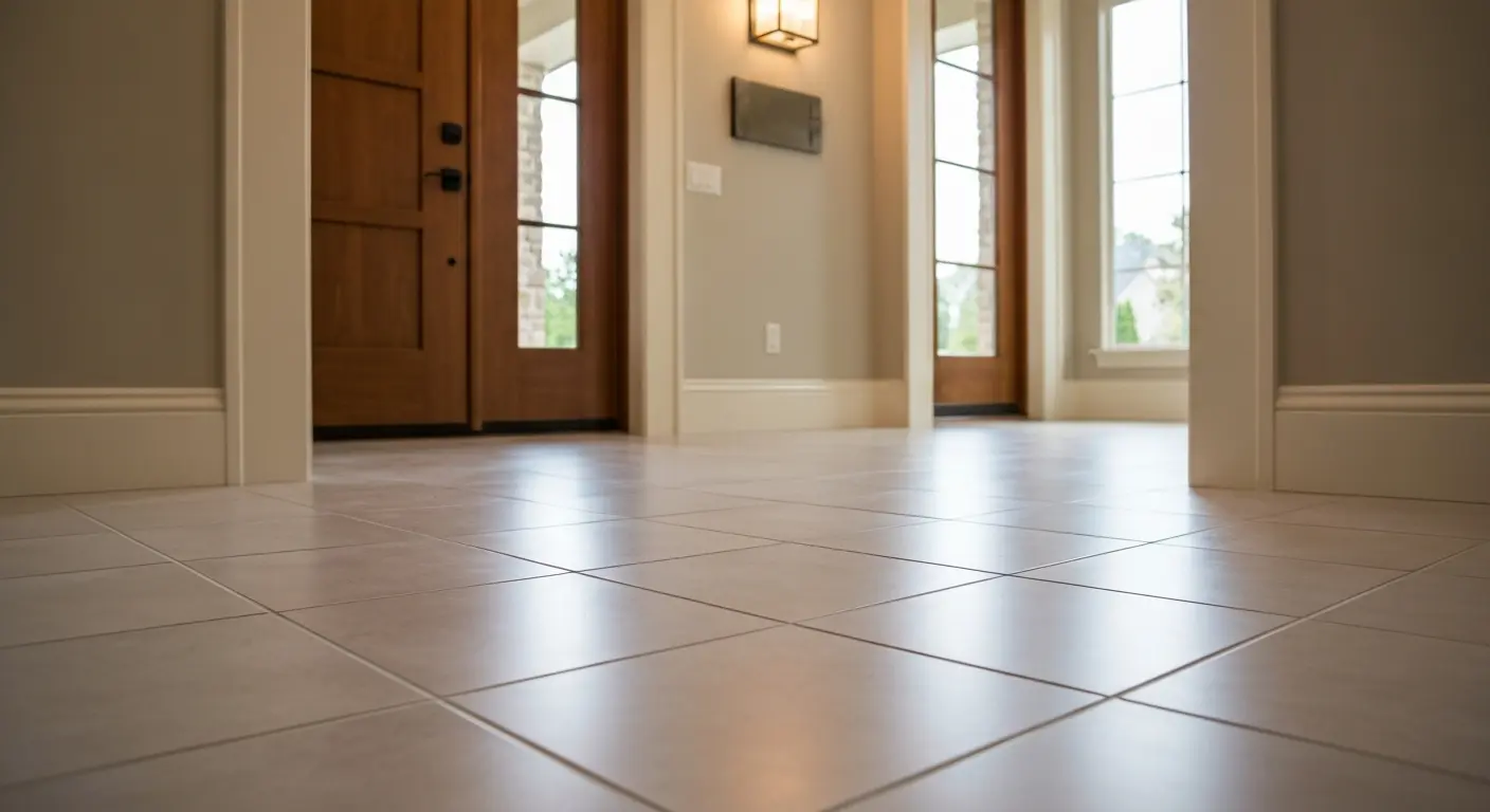 Entryway tile flooring