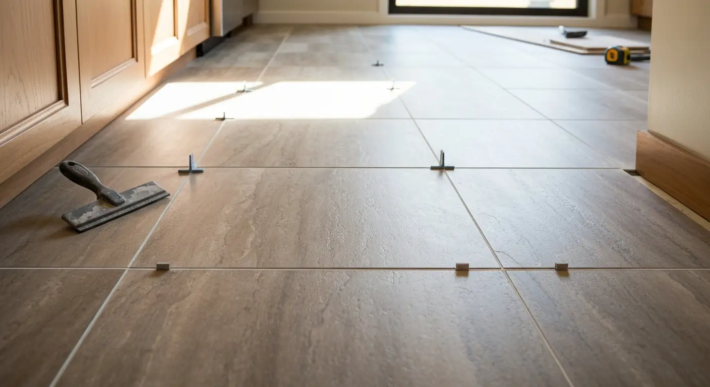 Luxury vinyl tile installation