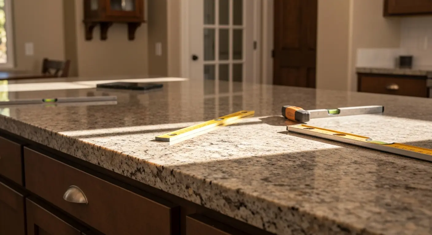 Kitchen countertop installation