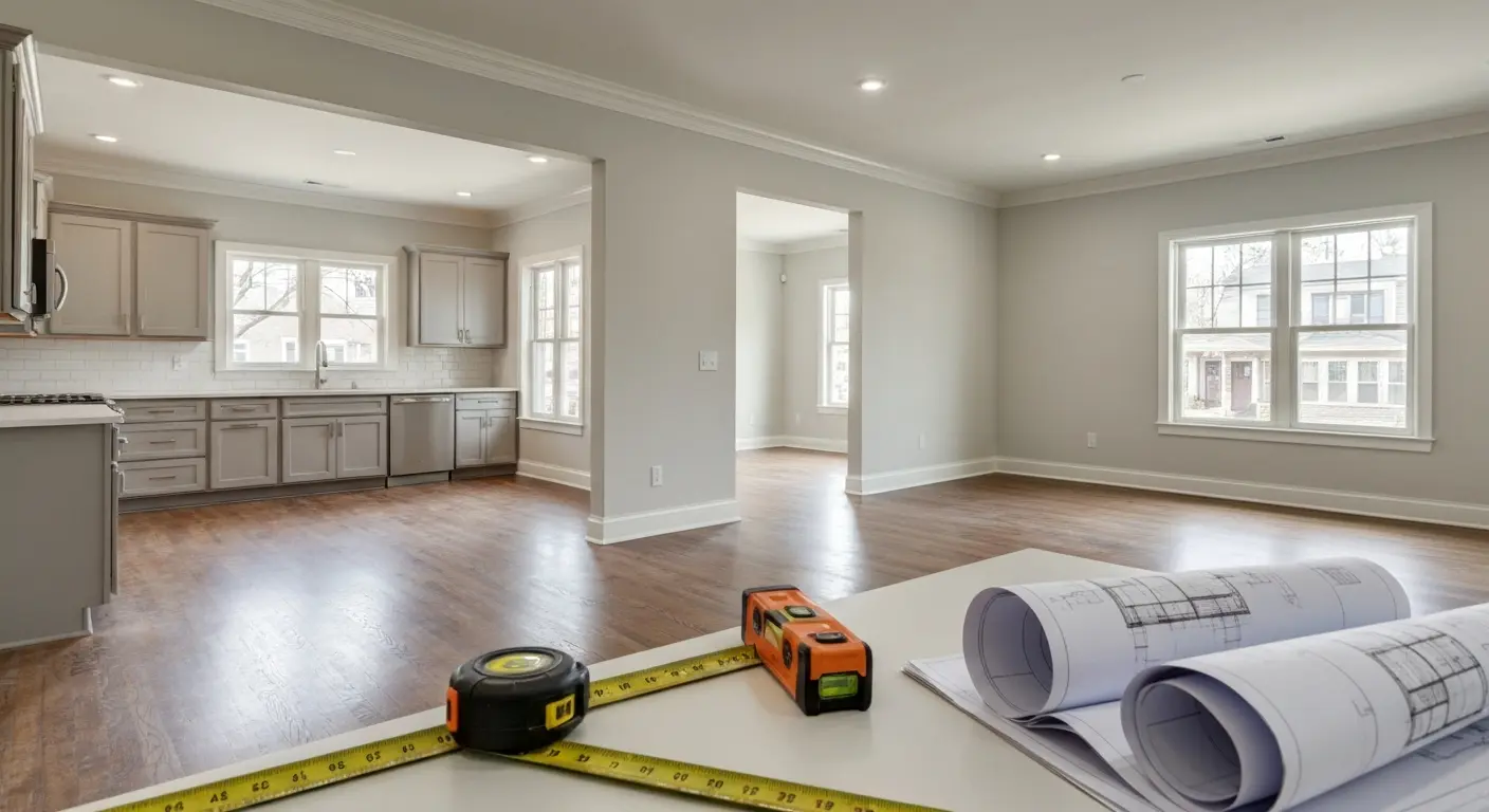 Open-concept floor plan project
