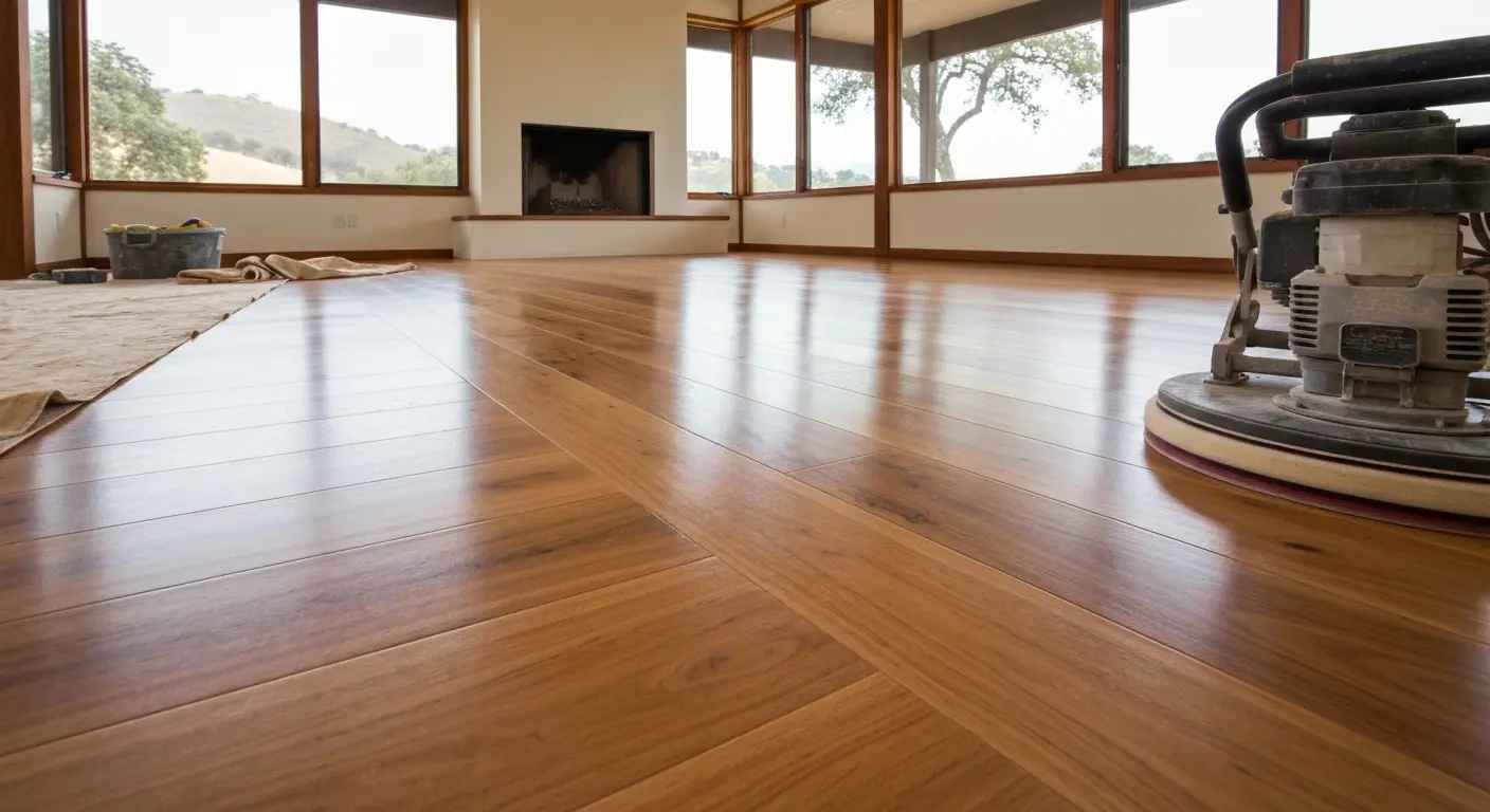 Living room hardwood flooring