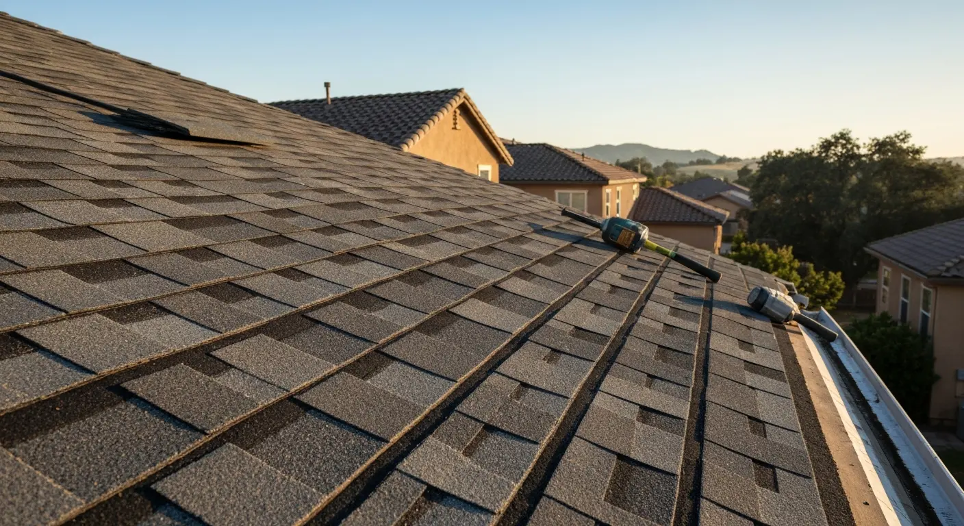 New roof installation
