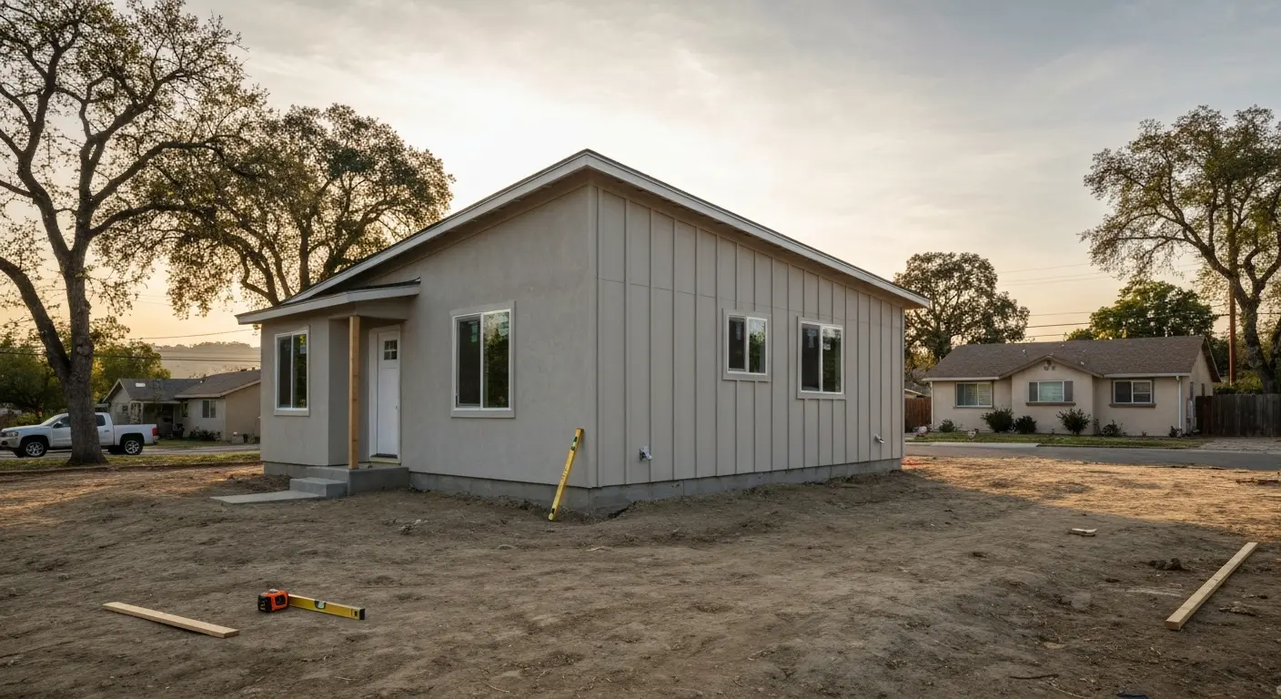 ADU construction in Tracy