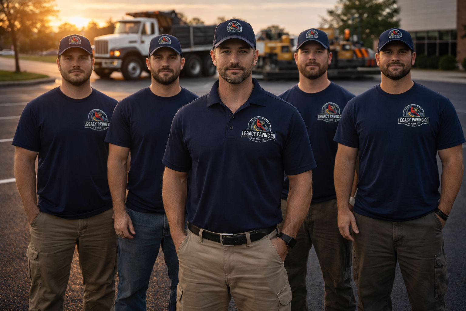 Legacy Paving Co. crew at work