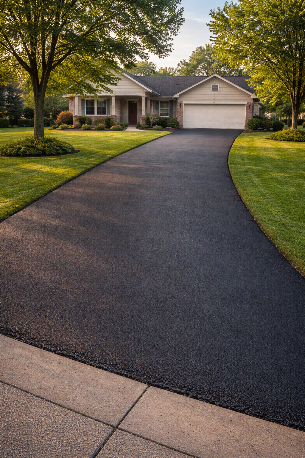 New asphalt driveway in O'Fallon MO