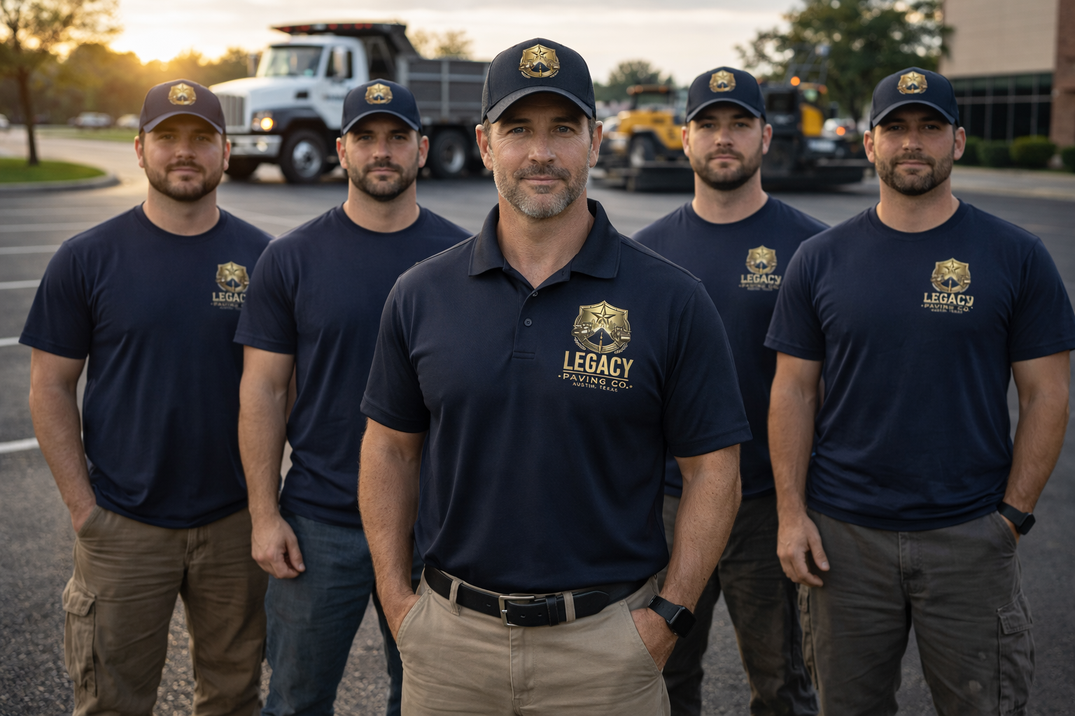 Legacy Paving Co. crew at work