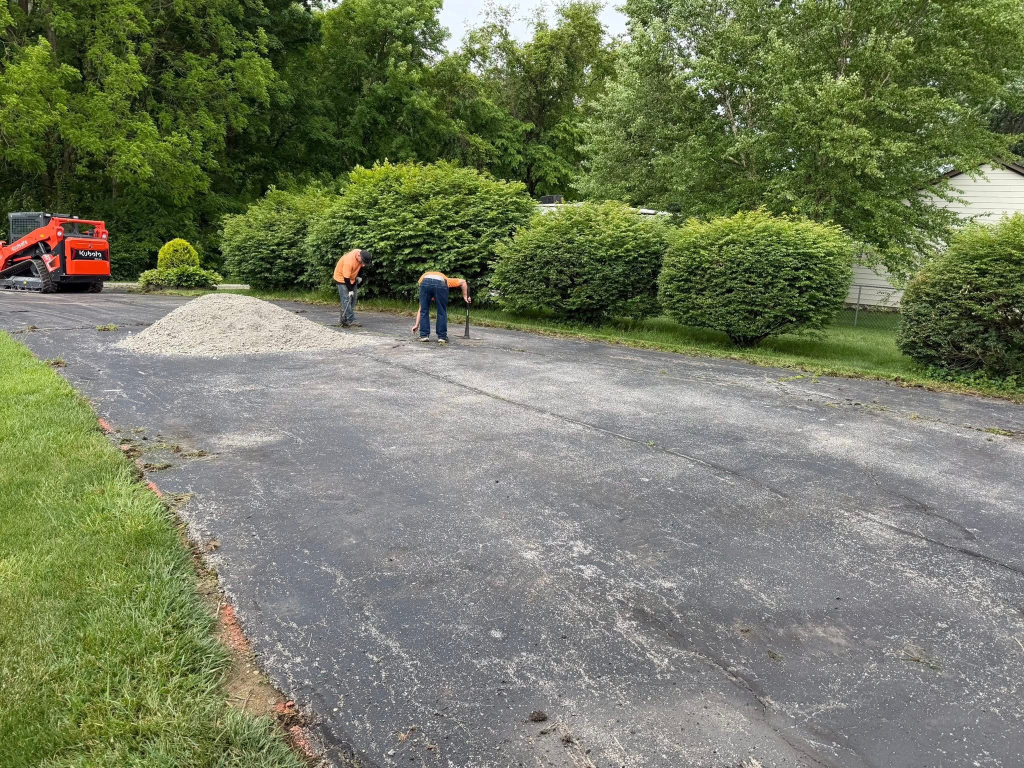 Fresh parking lot striping and ADA markings in Wentzville, MO