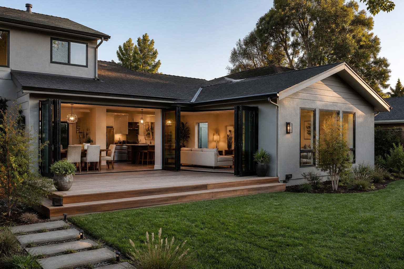 Residential rear addition exterior