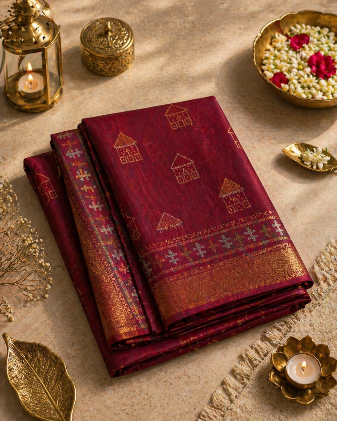 Chanderi Cotton Silk Saree