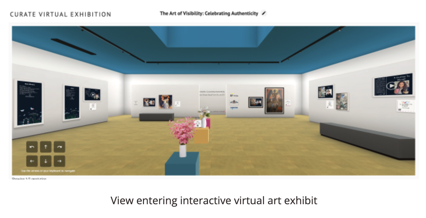 Inside The Art of Visibility virtual exhibit