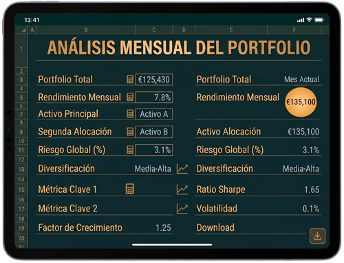 Análisis mensual de portfolios