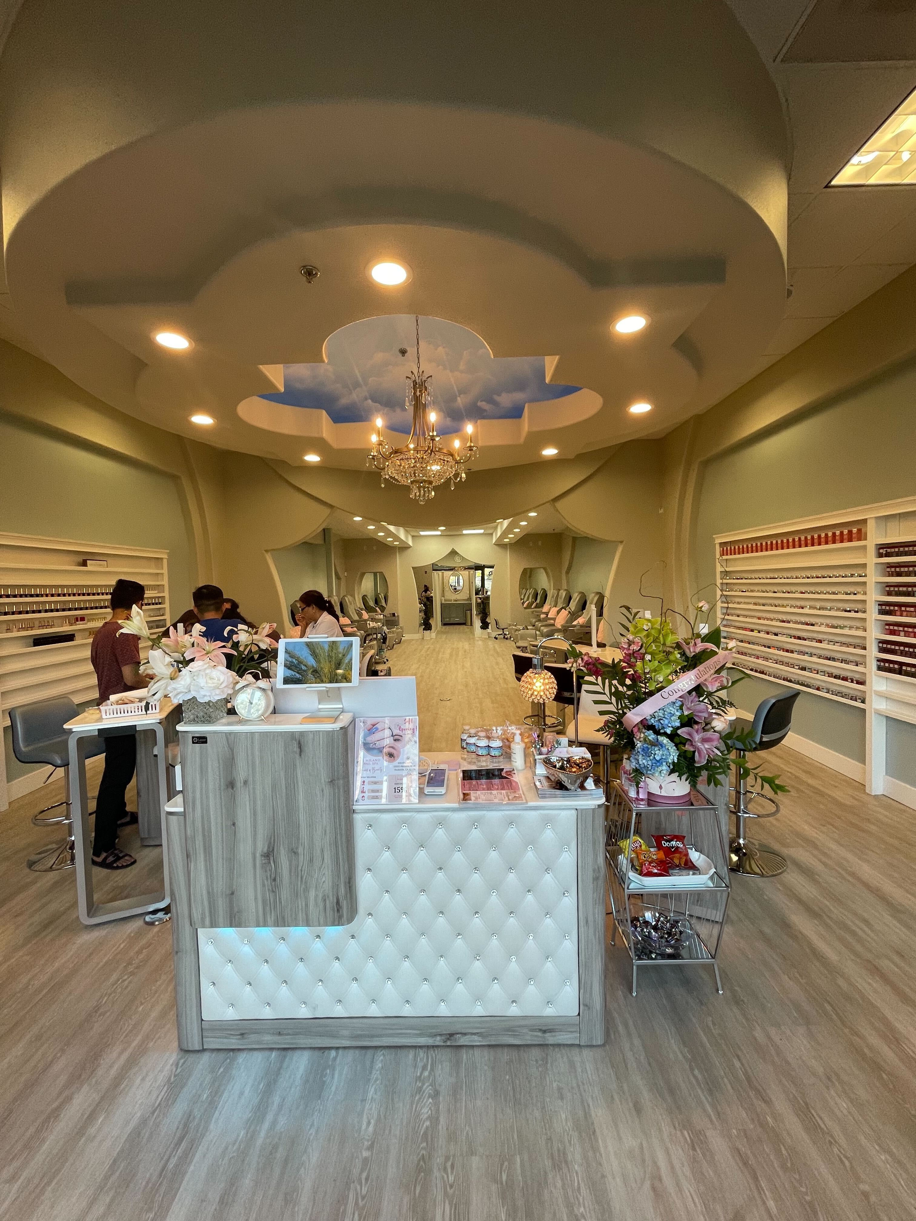 Guests being pampered at Di Milano Nail Spa