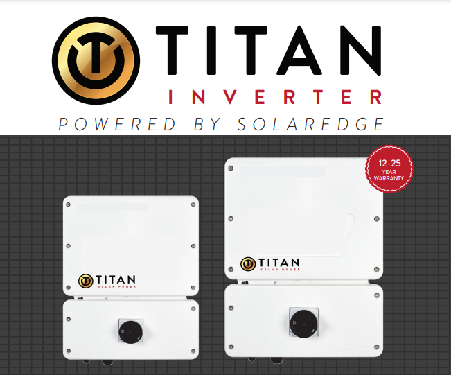 Wimberley Solar's installation partner Titan Solar has their own inverters powered by Solar edge. Wimberley Solar is proud to offer these brands to you.