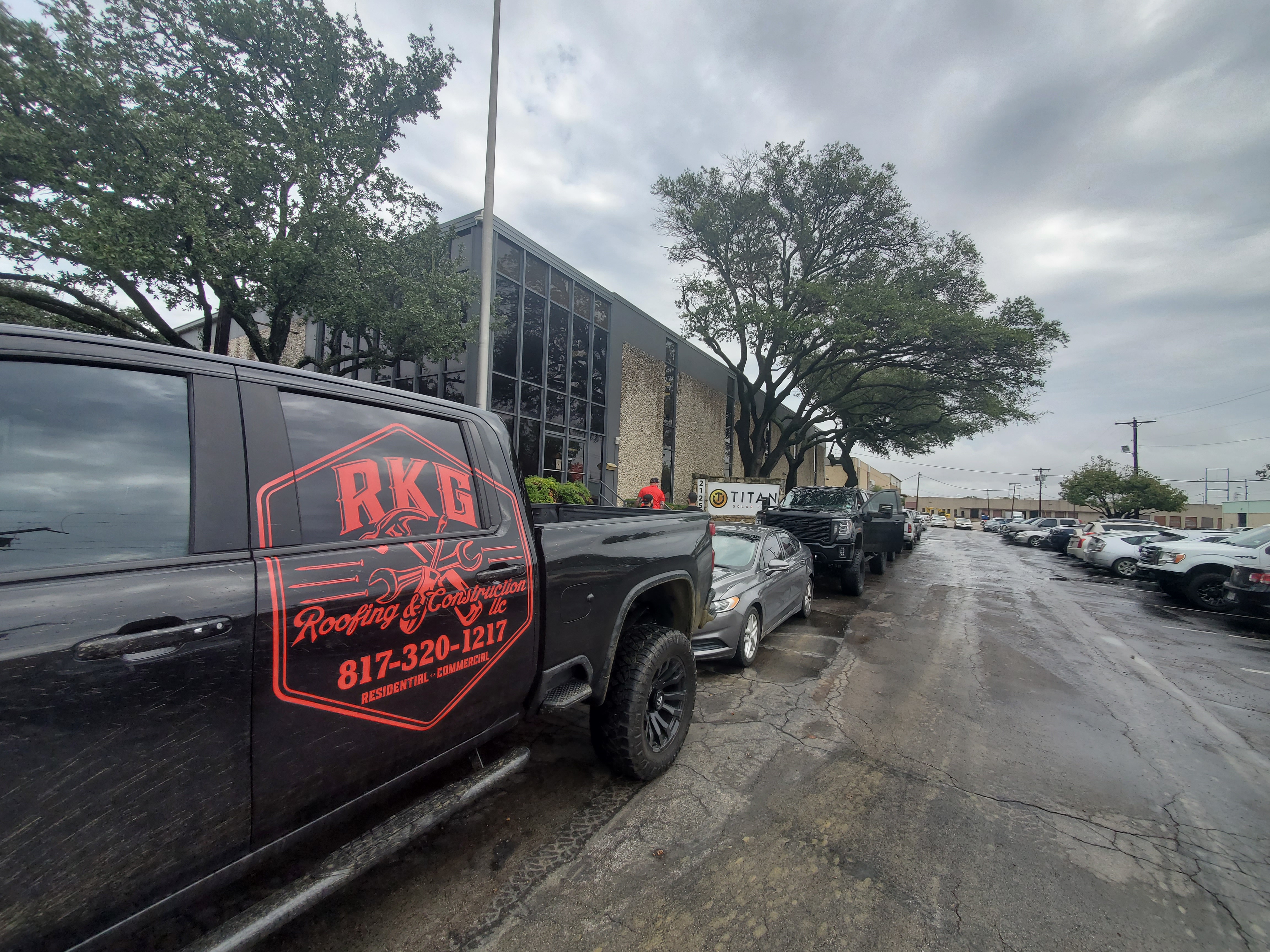 Wimberley Solar's partner RKG at the Titan Solar Power warehosue