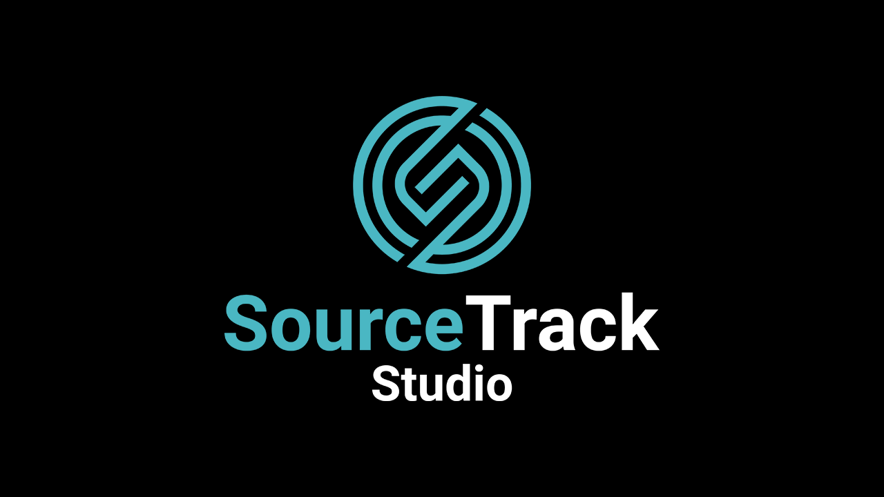 Recording studio interior for SourceTrack Studio