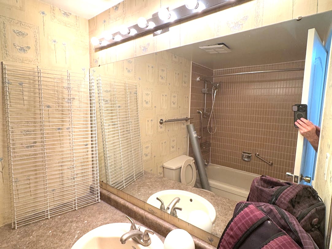 Adept team member painting interior walls