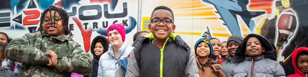 Inside the game truck