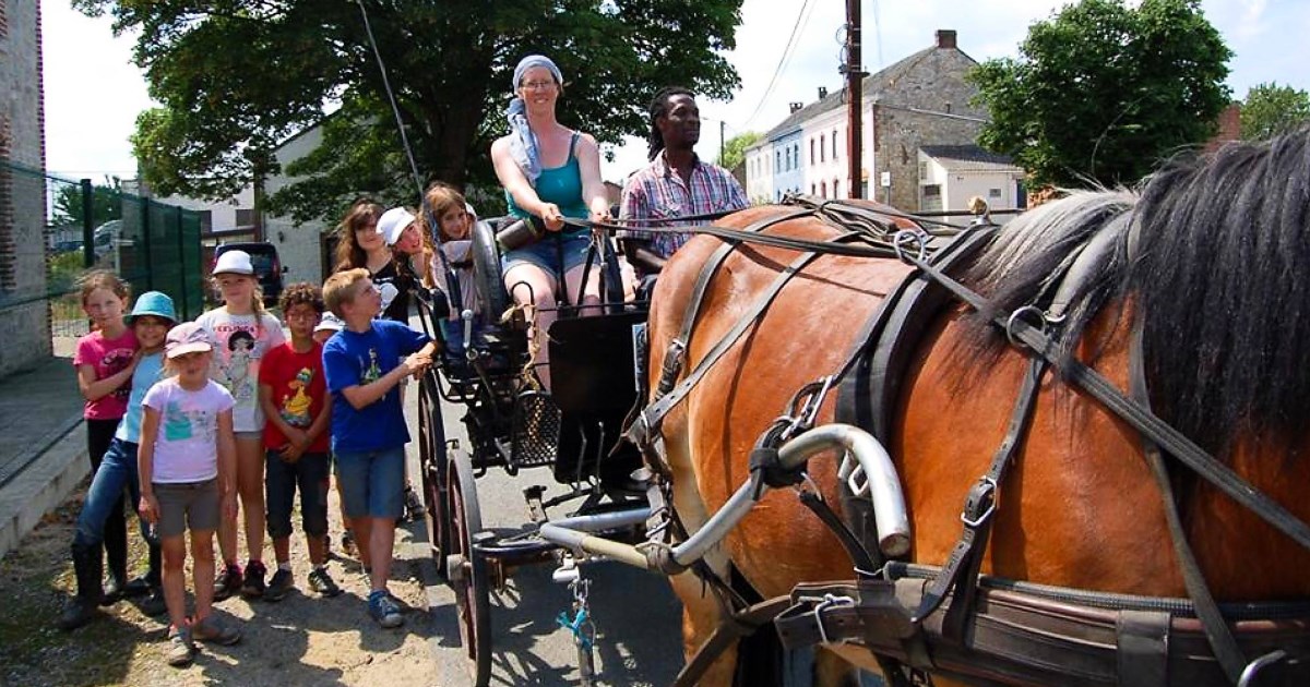 Attelage et enfants