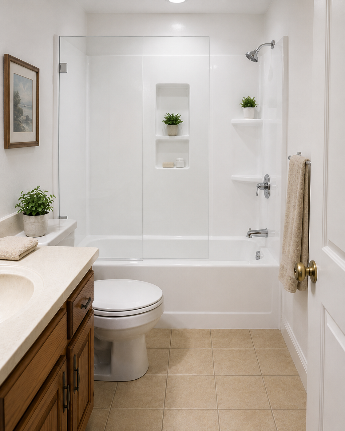 Bathroom after remodel