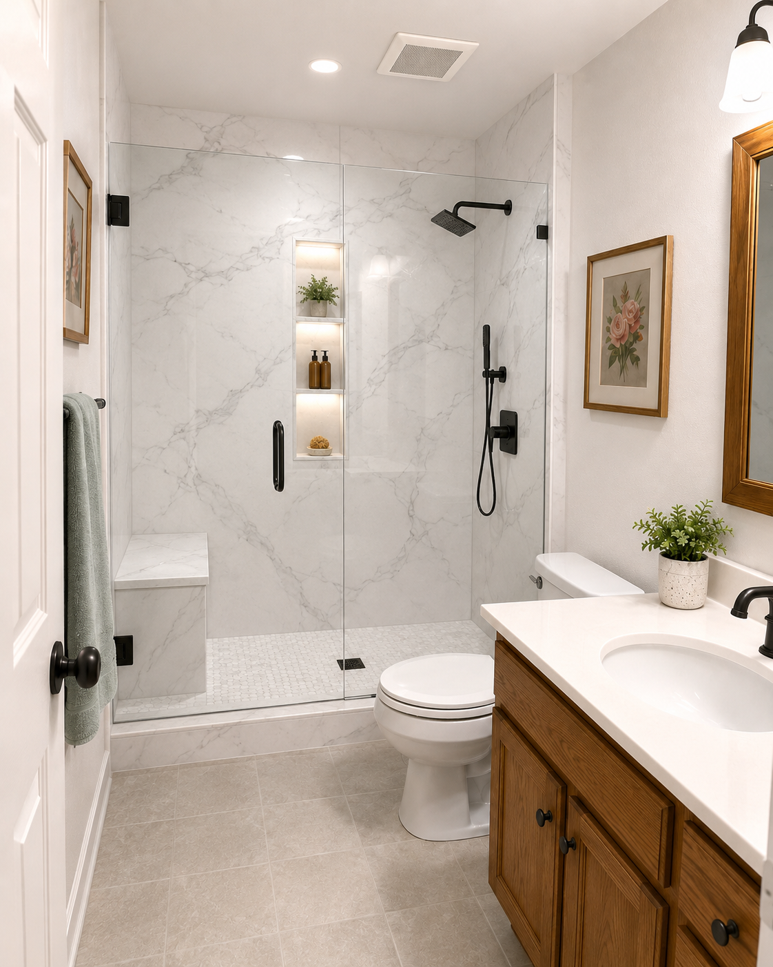 Bathroom after remodel