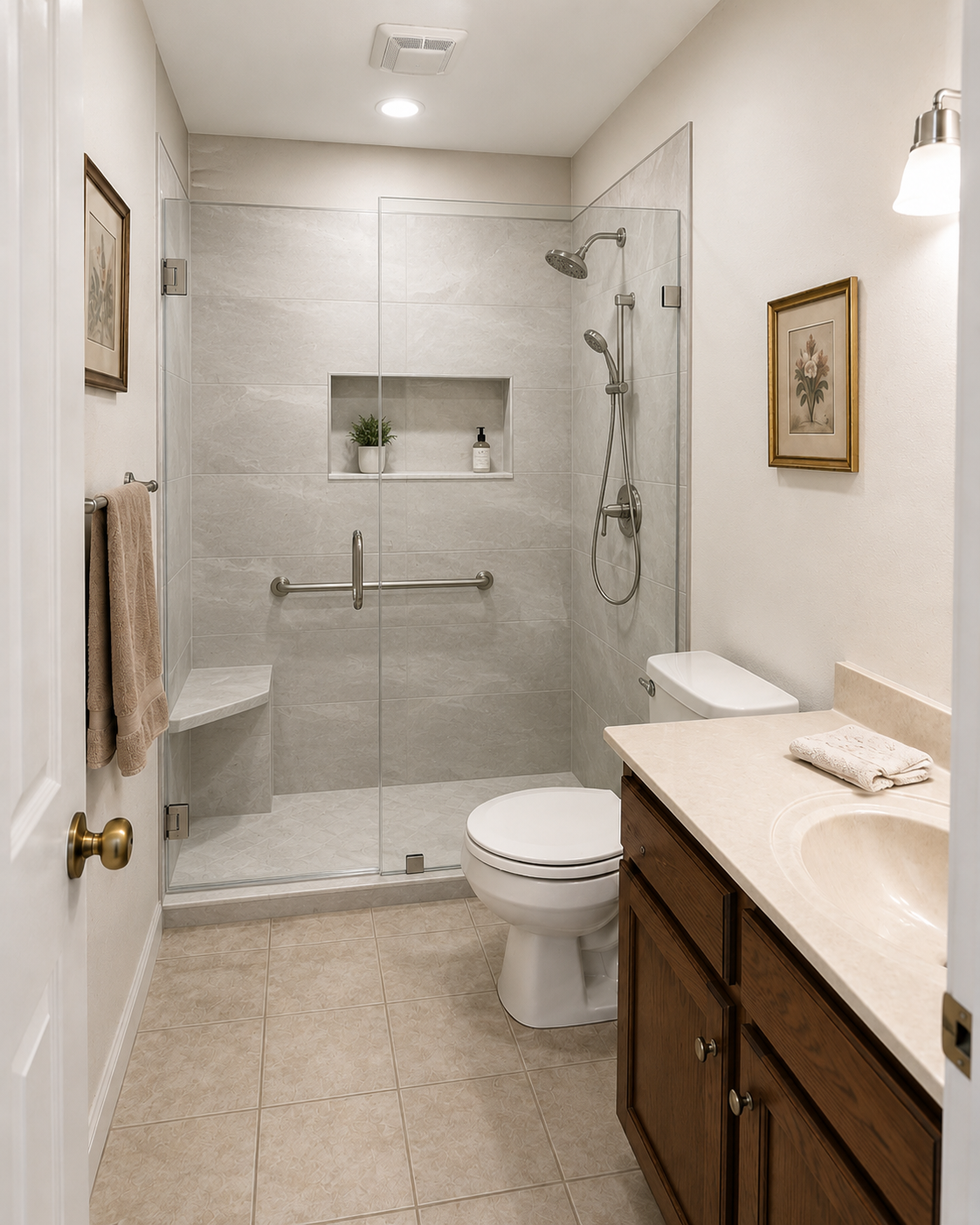Bathroom after remodel