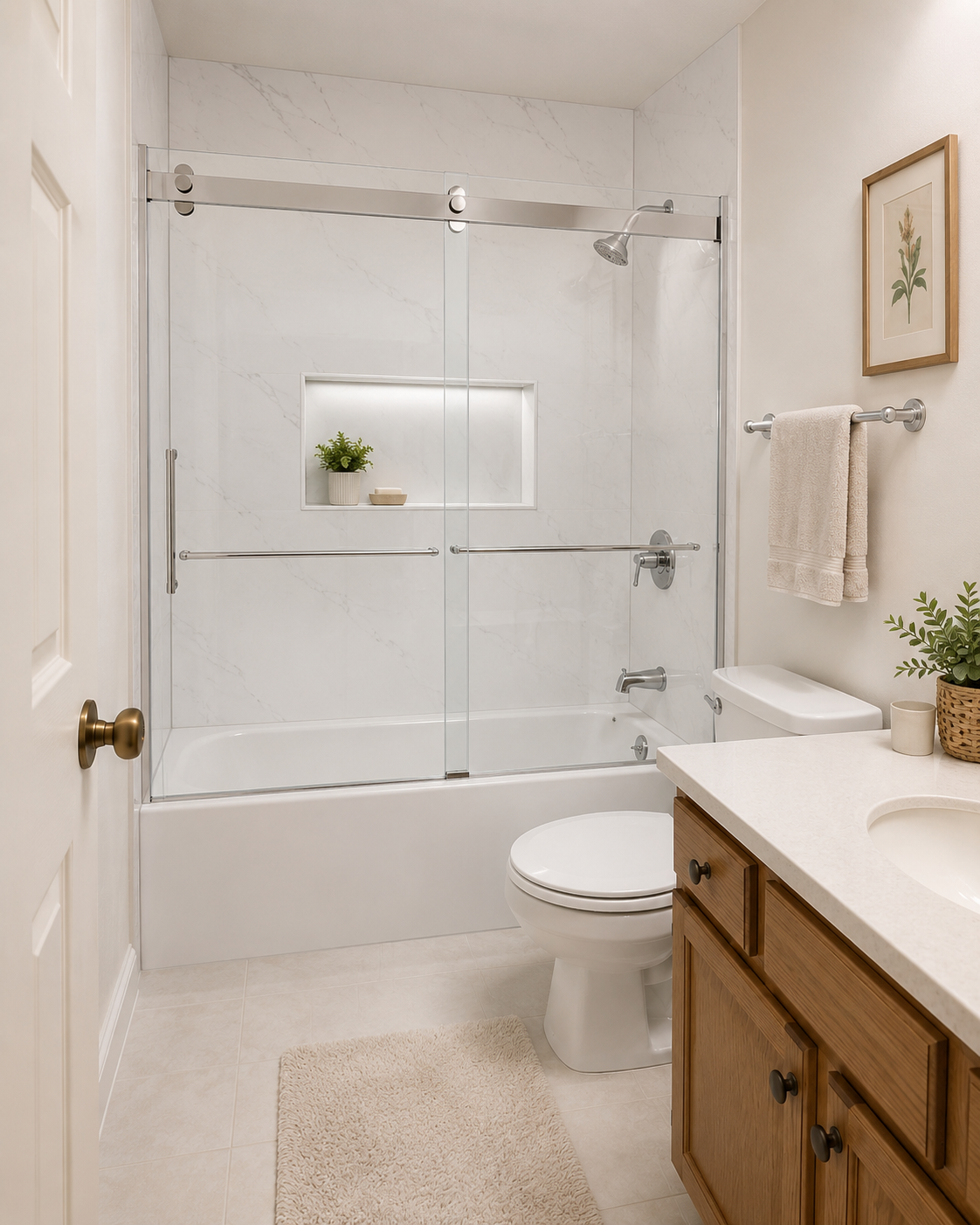 Bathroom after remodel