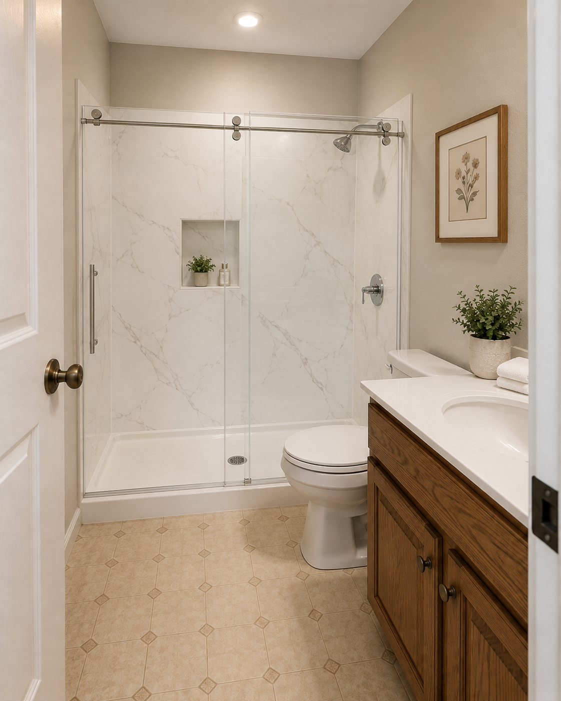 Bathroom after remodel