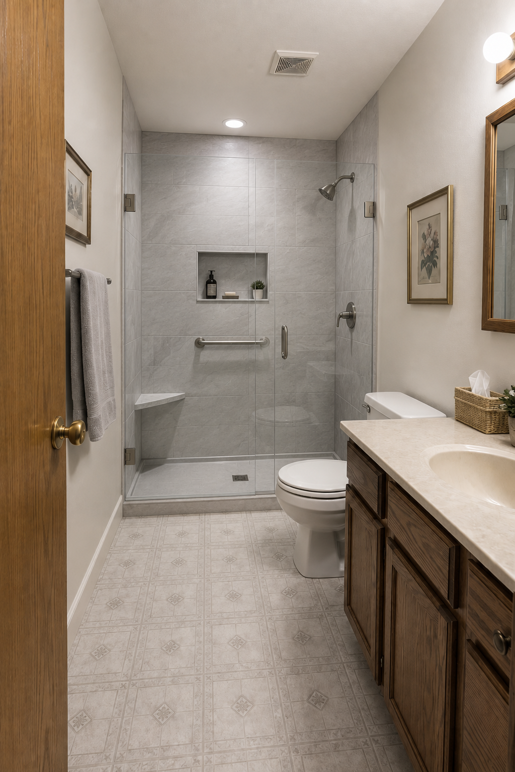 Bathroom after remodel