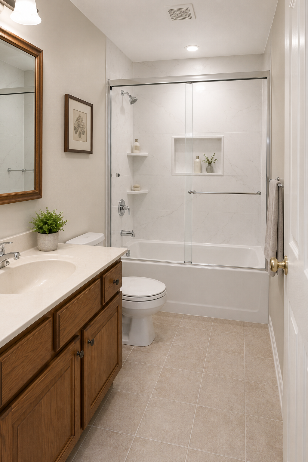 Bathroom after remodel