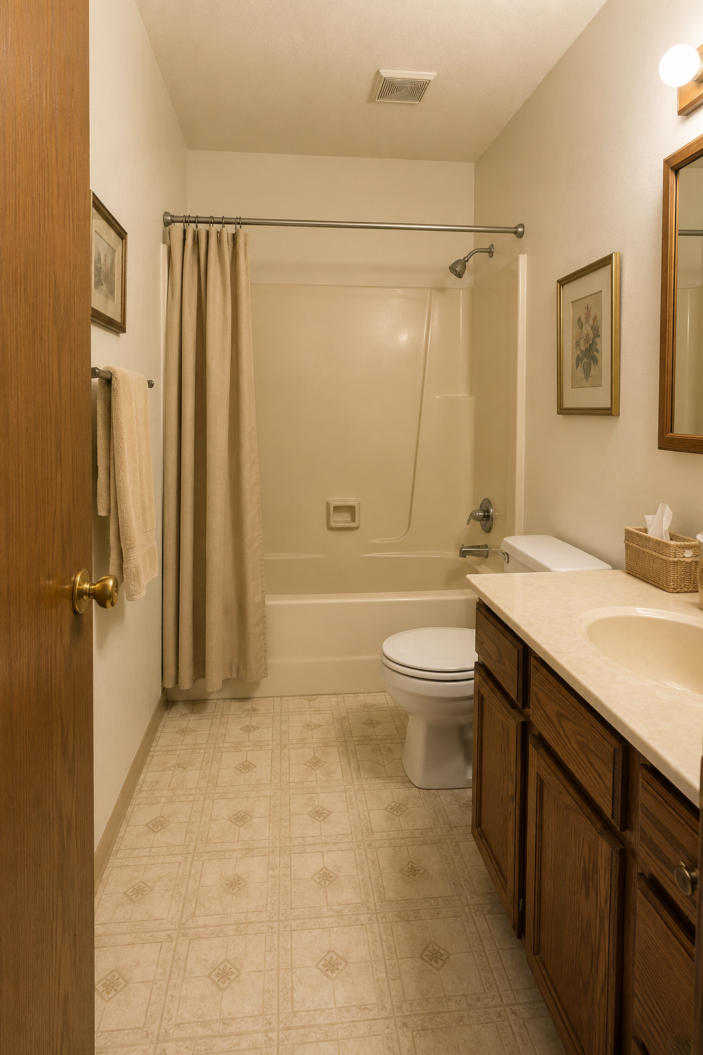 Bathroom before remodel