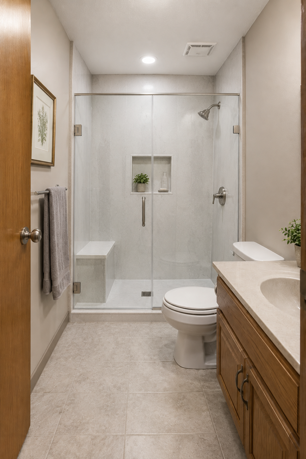 Bathroom after remodel