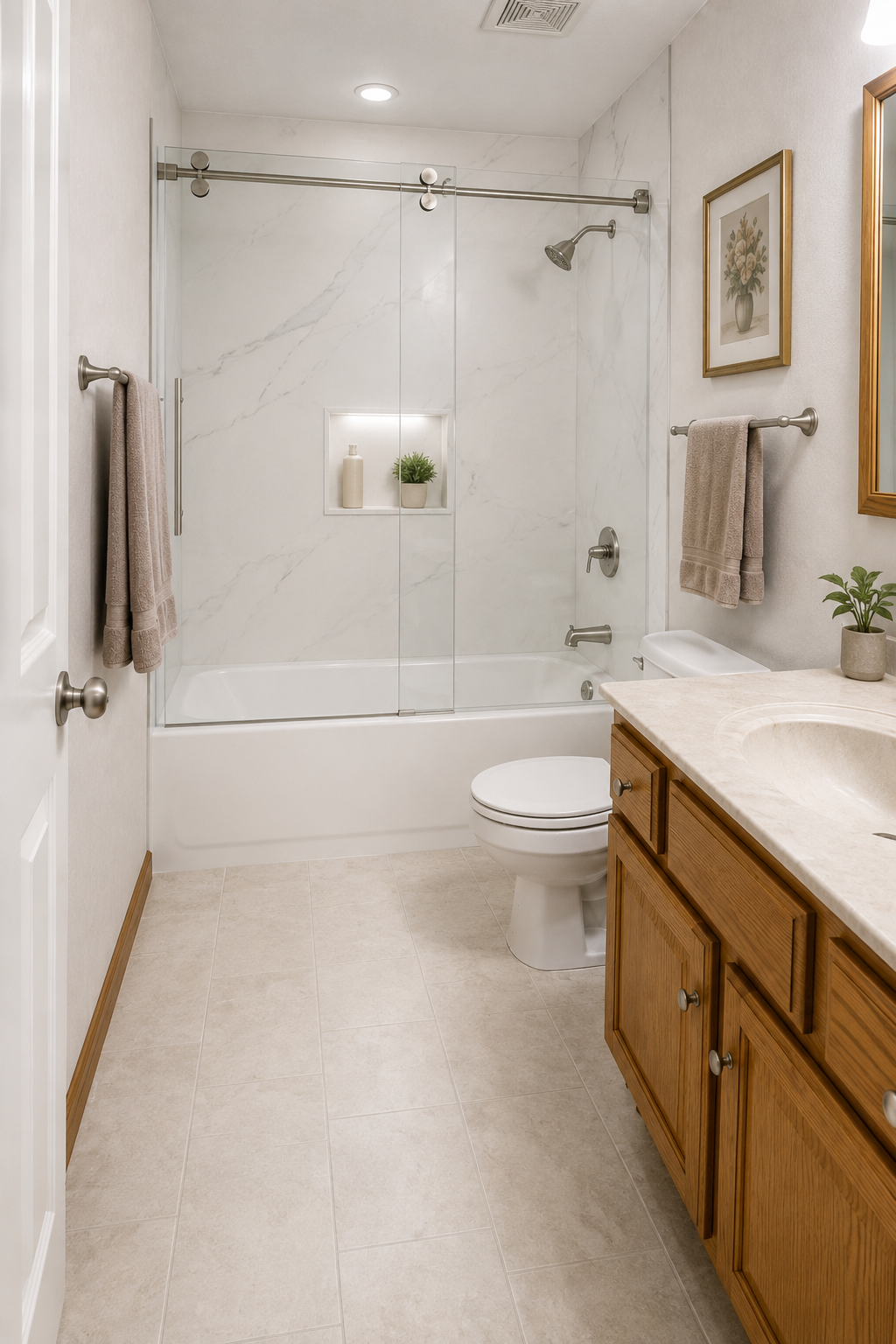 Bathroom after remodel