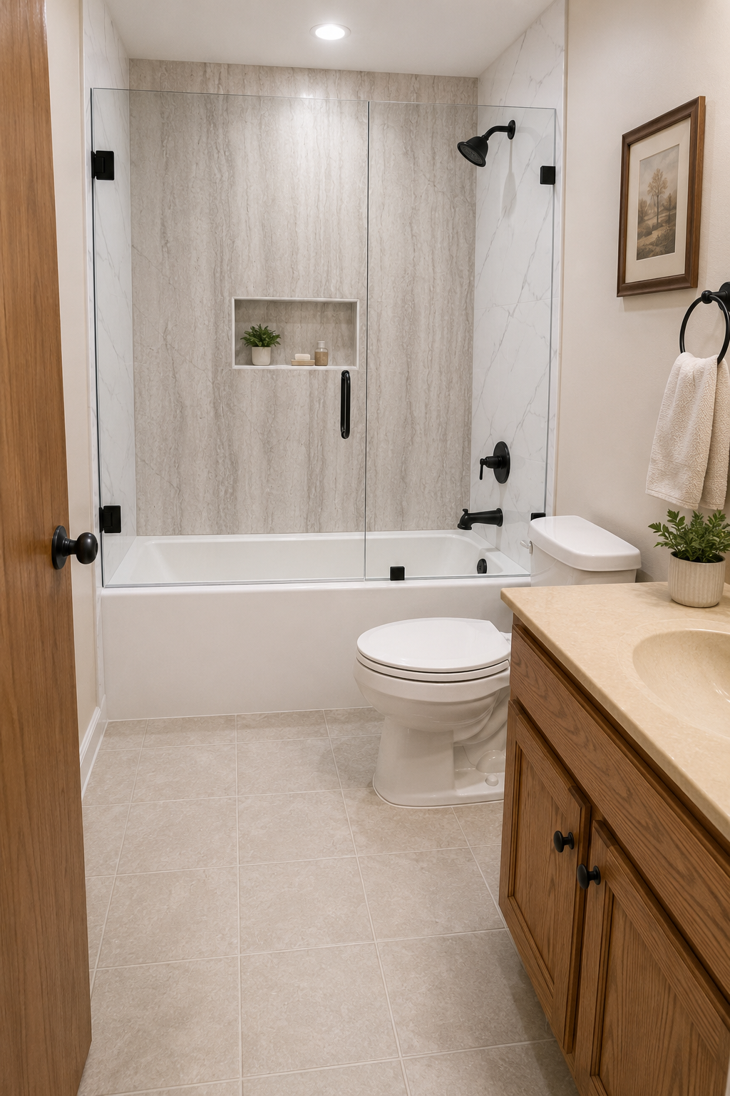 Bathroom after remodel
