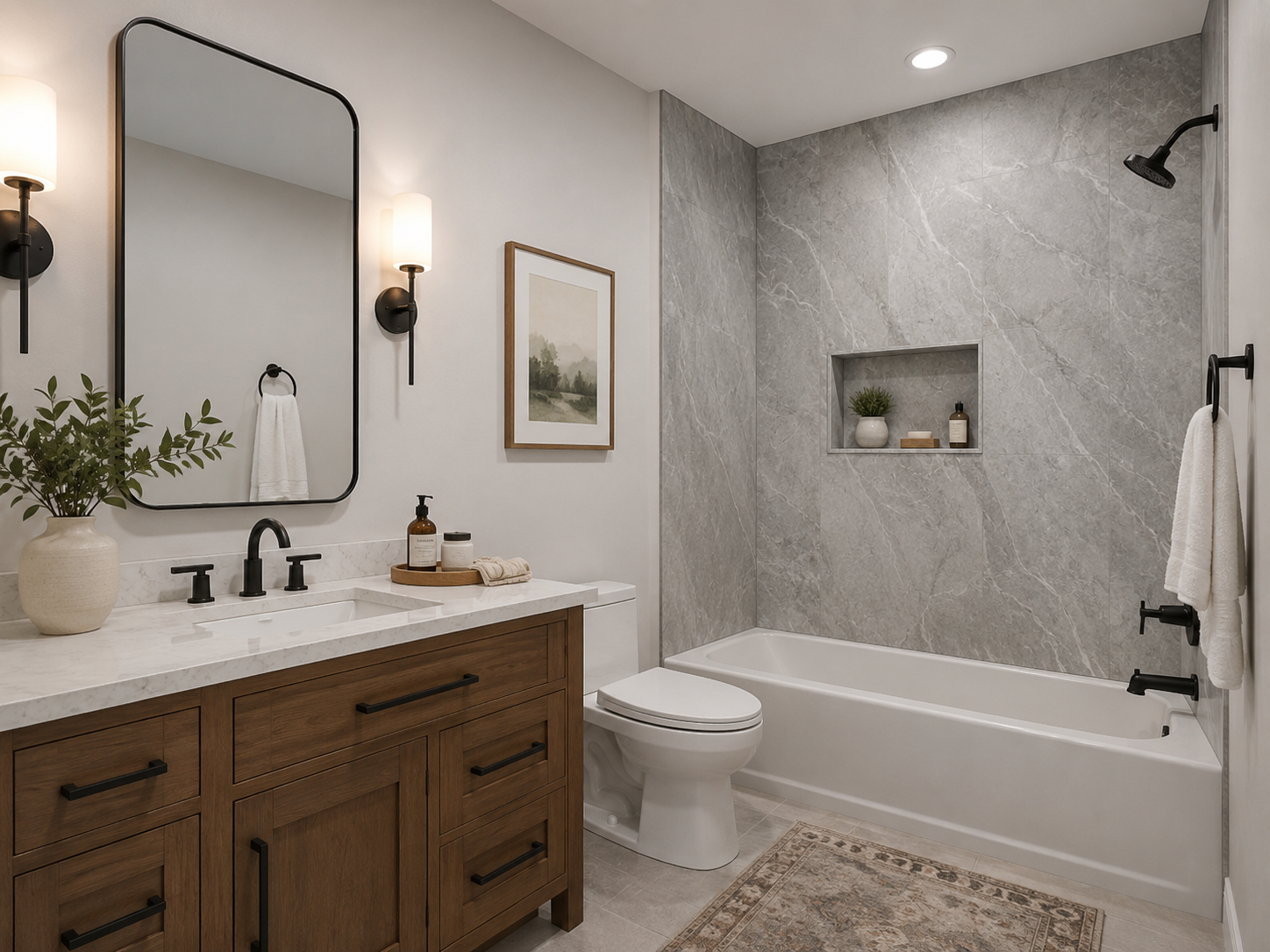Bathroom after remodel