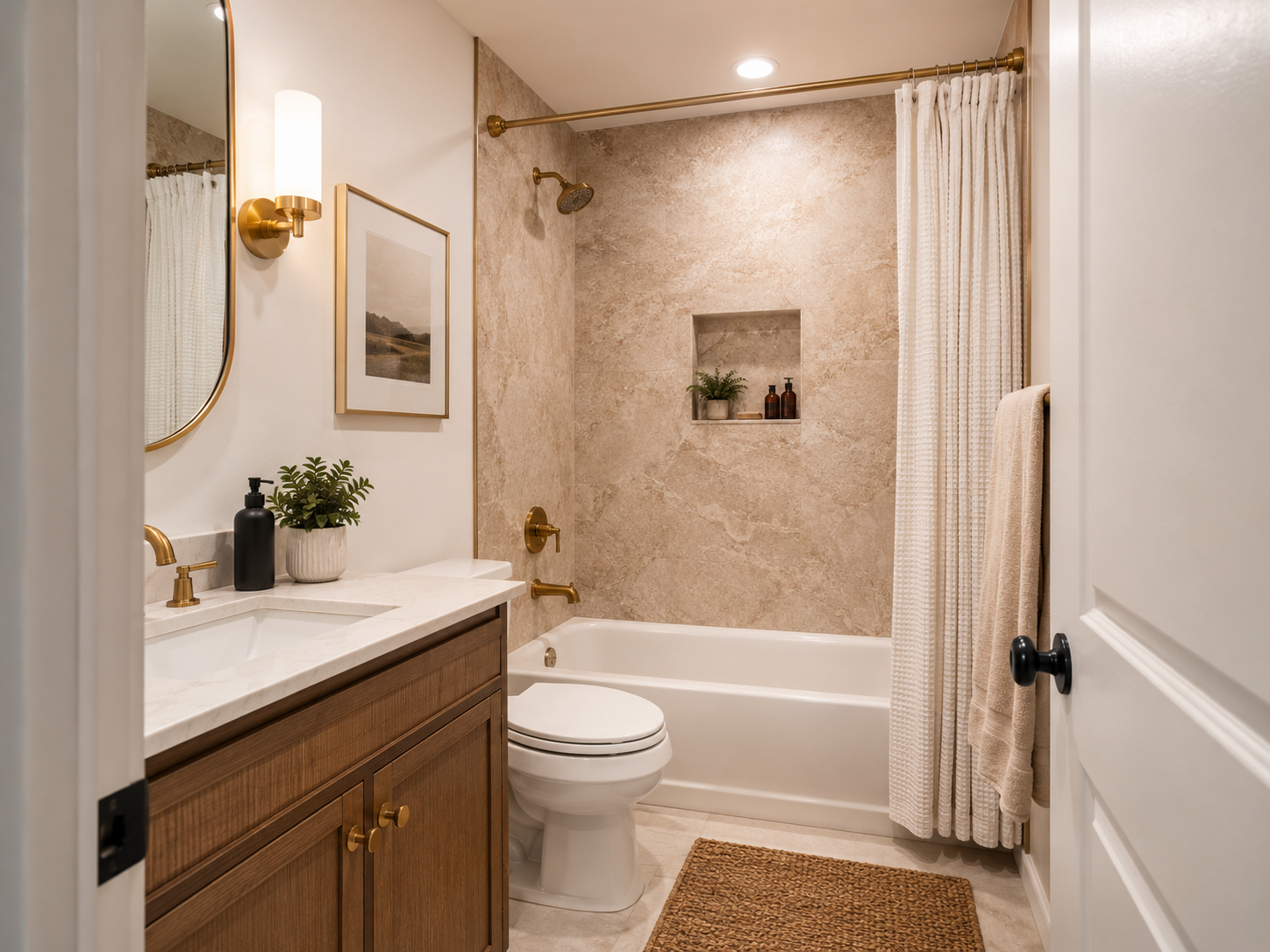 Bathroom after remodel