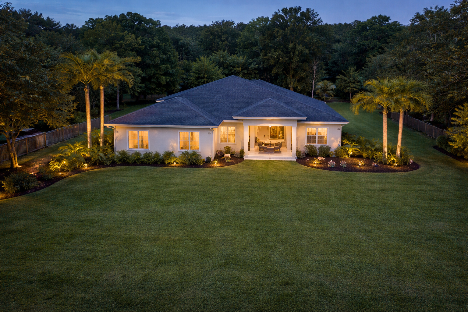 Back twilight exterior