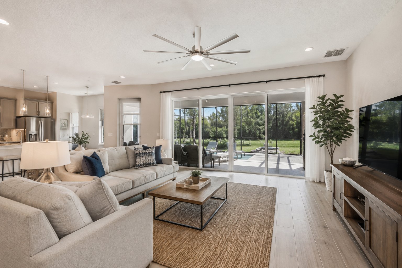 Professionally photographed modern home interior