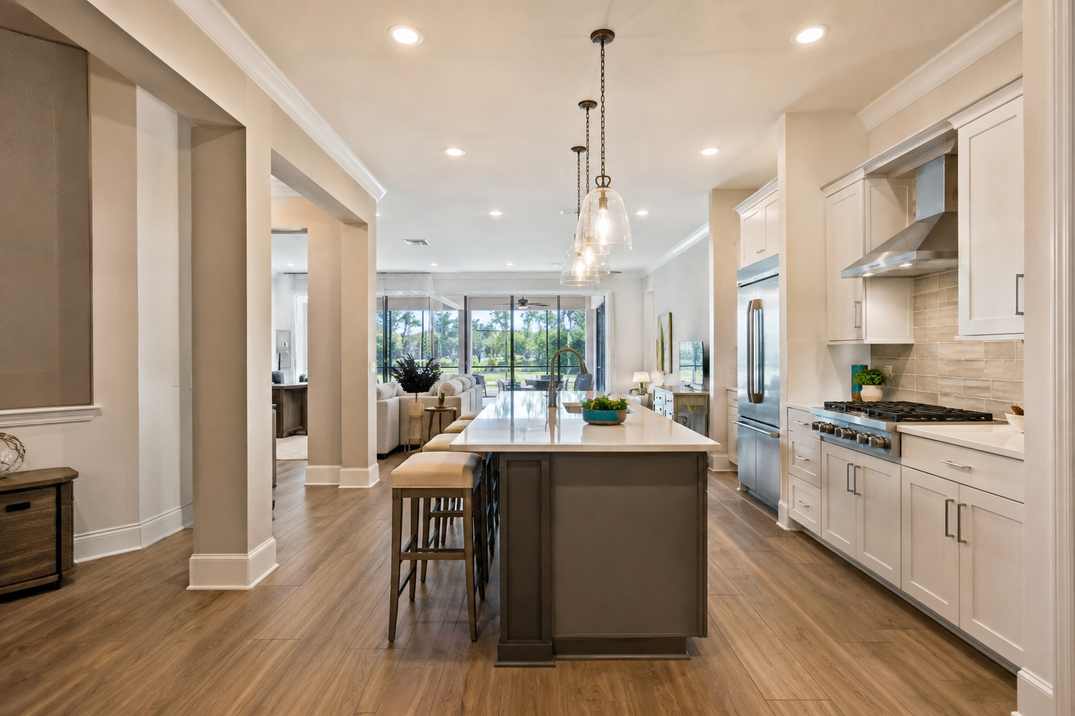 Cinematic real estate listing video