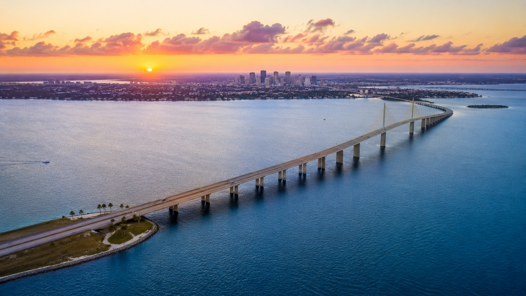 Aerial view of West Central Florida