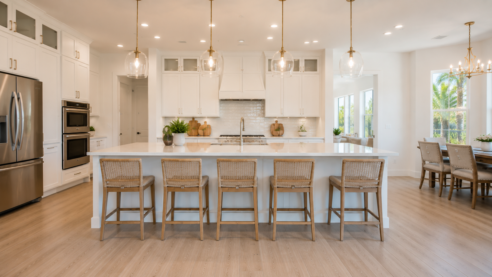 Clean and prepared modern home interior