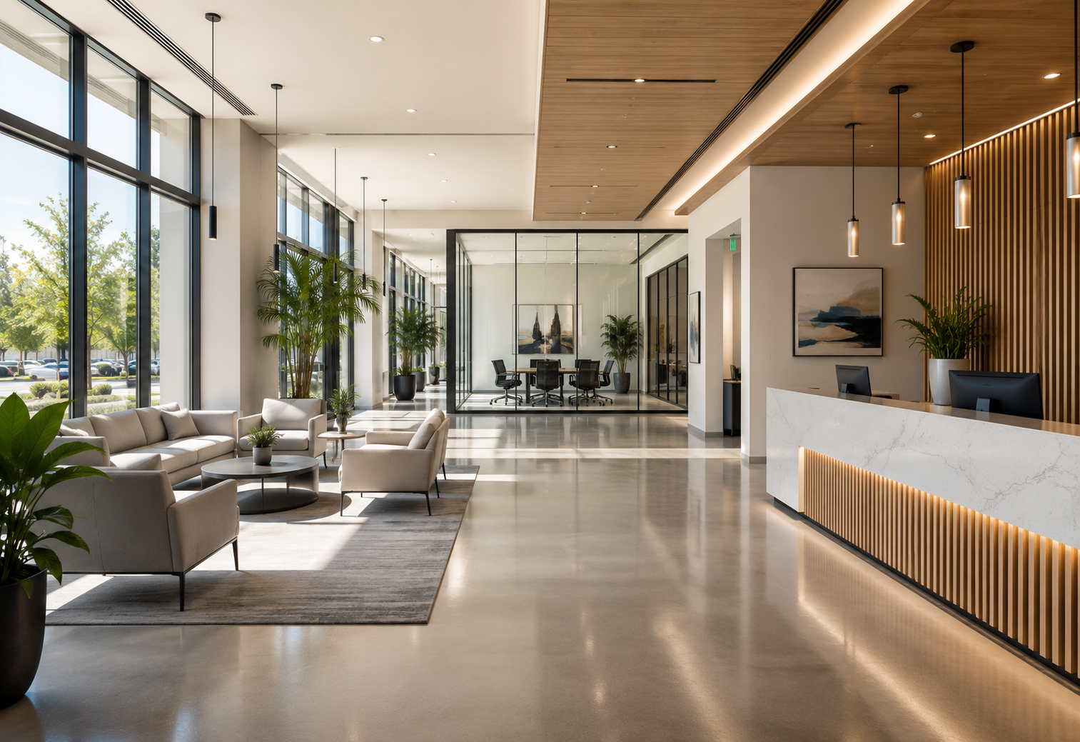 Professional commercial property interior
