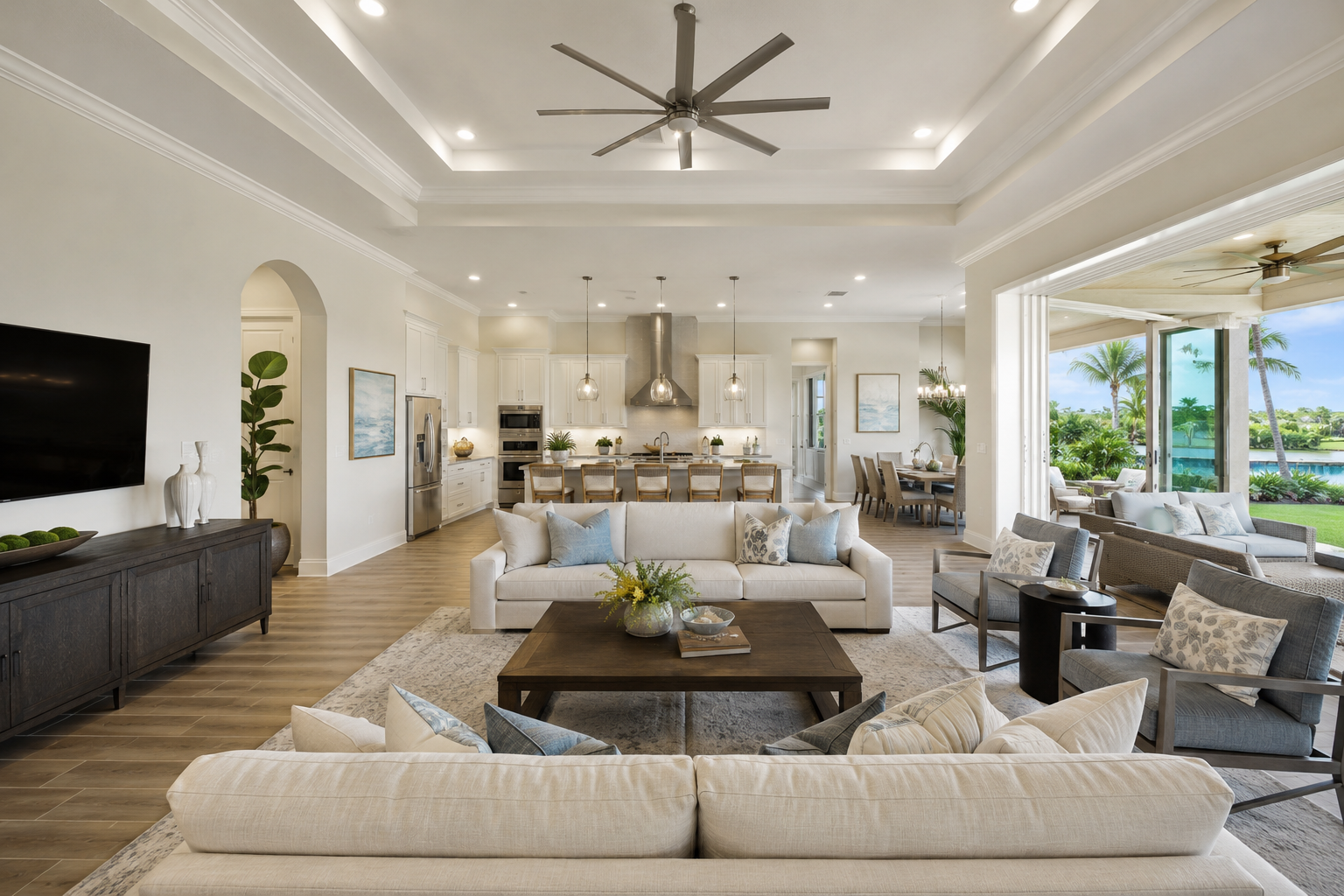 Bright Florida home interior