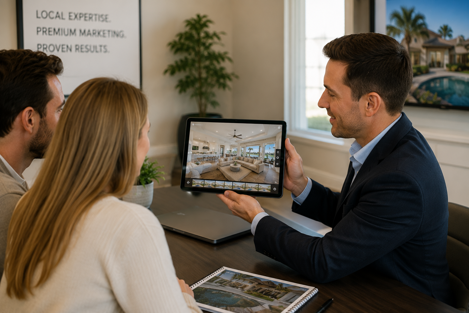 Viewing an interactive property tour
