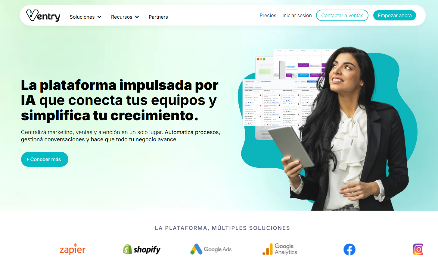 Ventry CRM - el mejor crm para whatsapp impulsado por IA Ventry CRM - el mejor crm para whatsapp impulsado por IA
